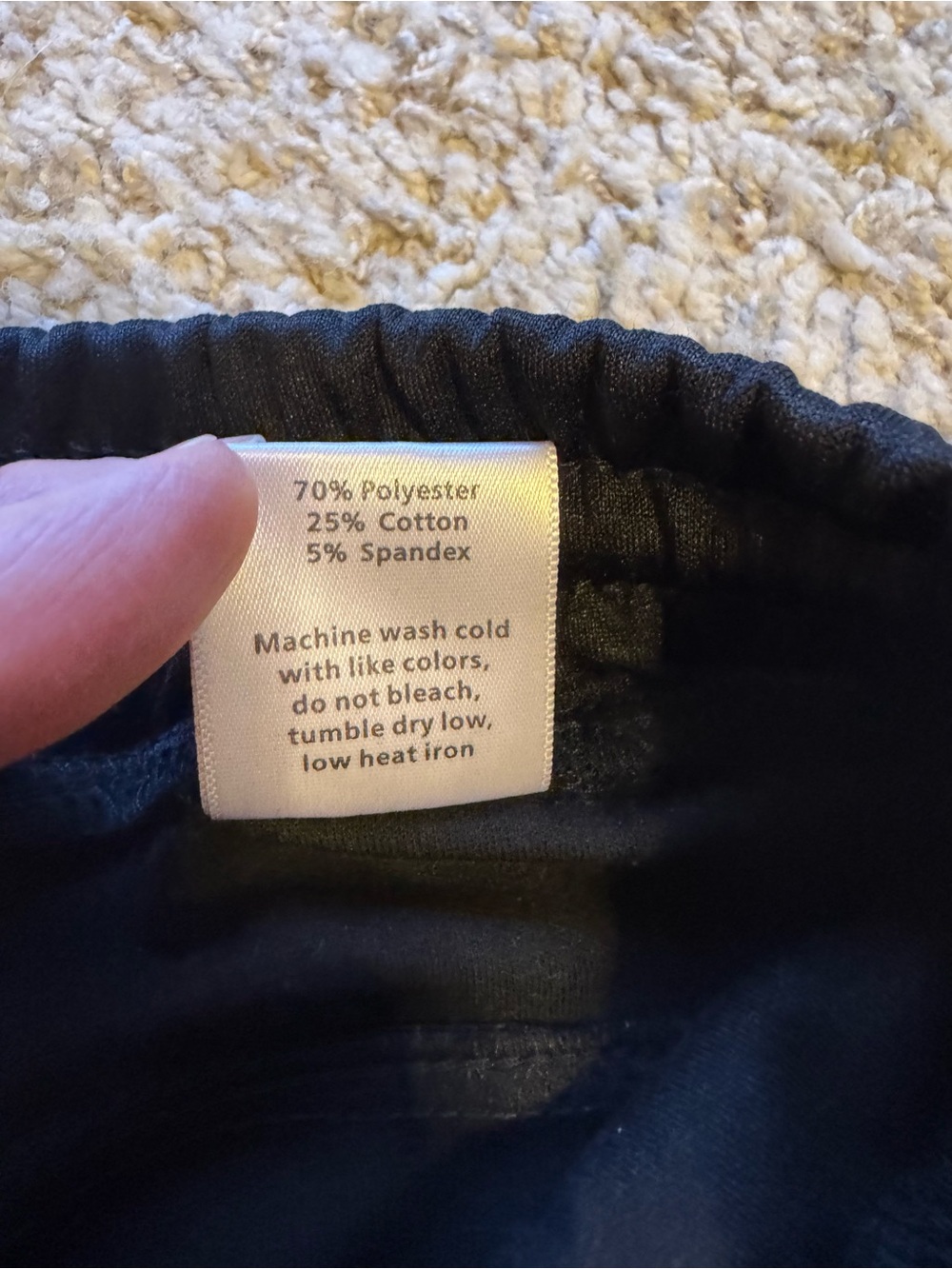 NWT American Tall Black Track Pants with Pink Side Stripes - Picture 9 of 13